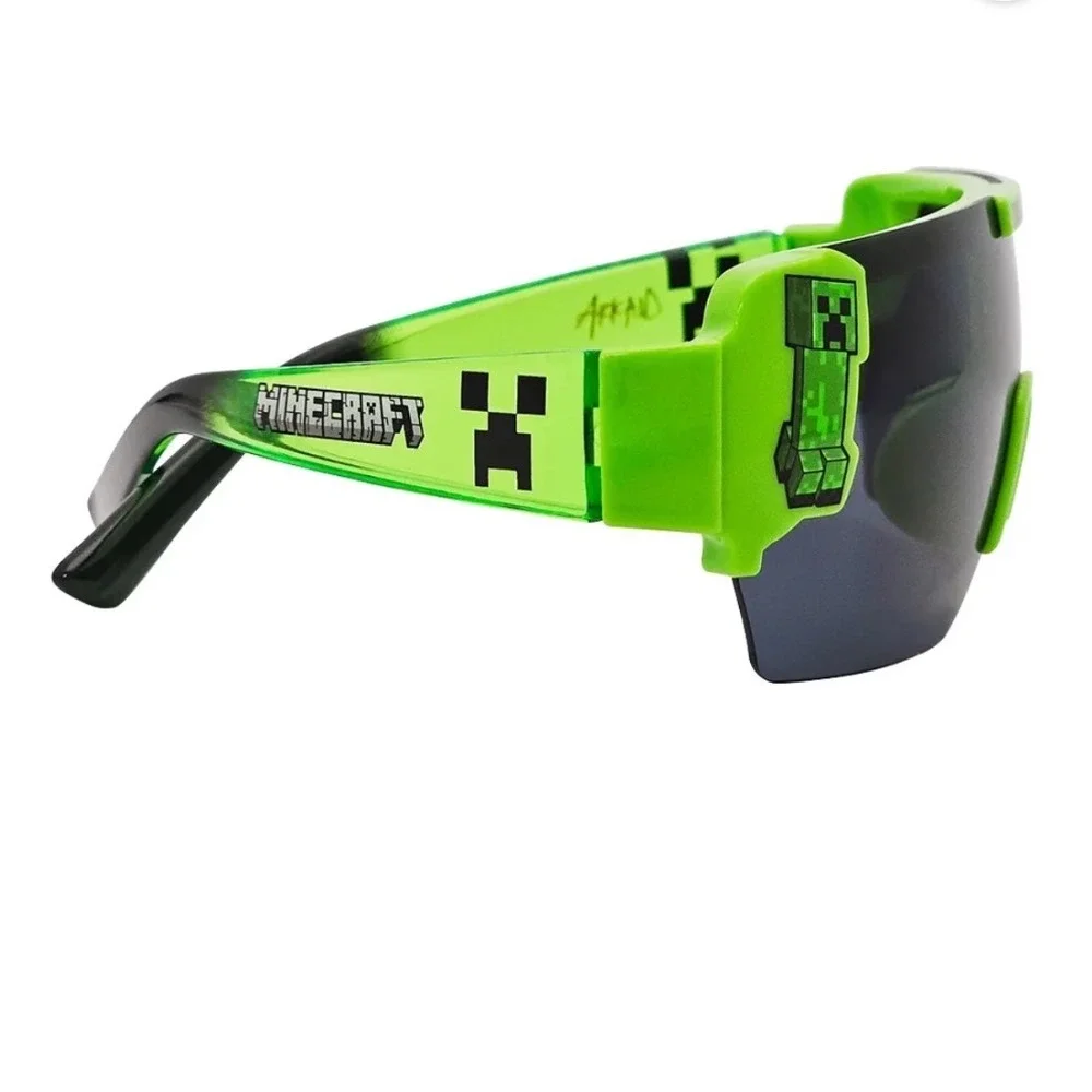 Minecraft Creeper Kids Sunglasses Arkaid by SunStaches Green Black UV Protection